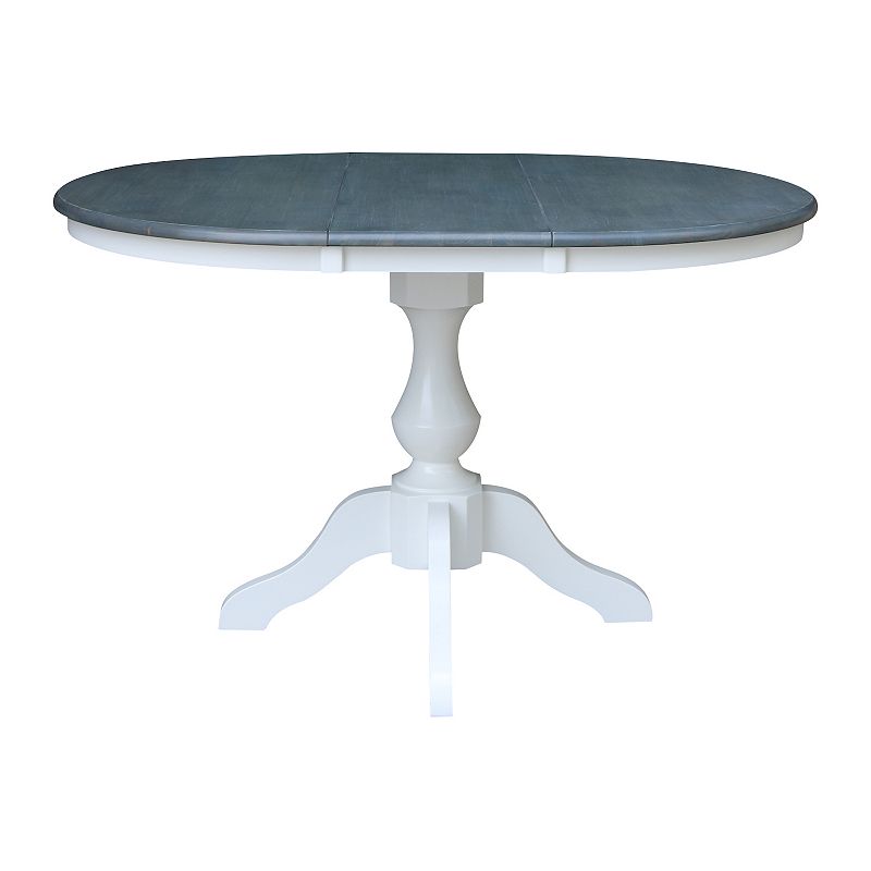 International Concepts Round Leaf Pedestal Dining Table