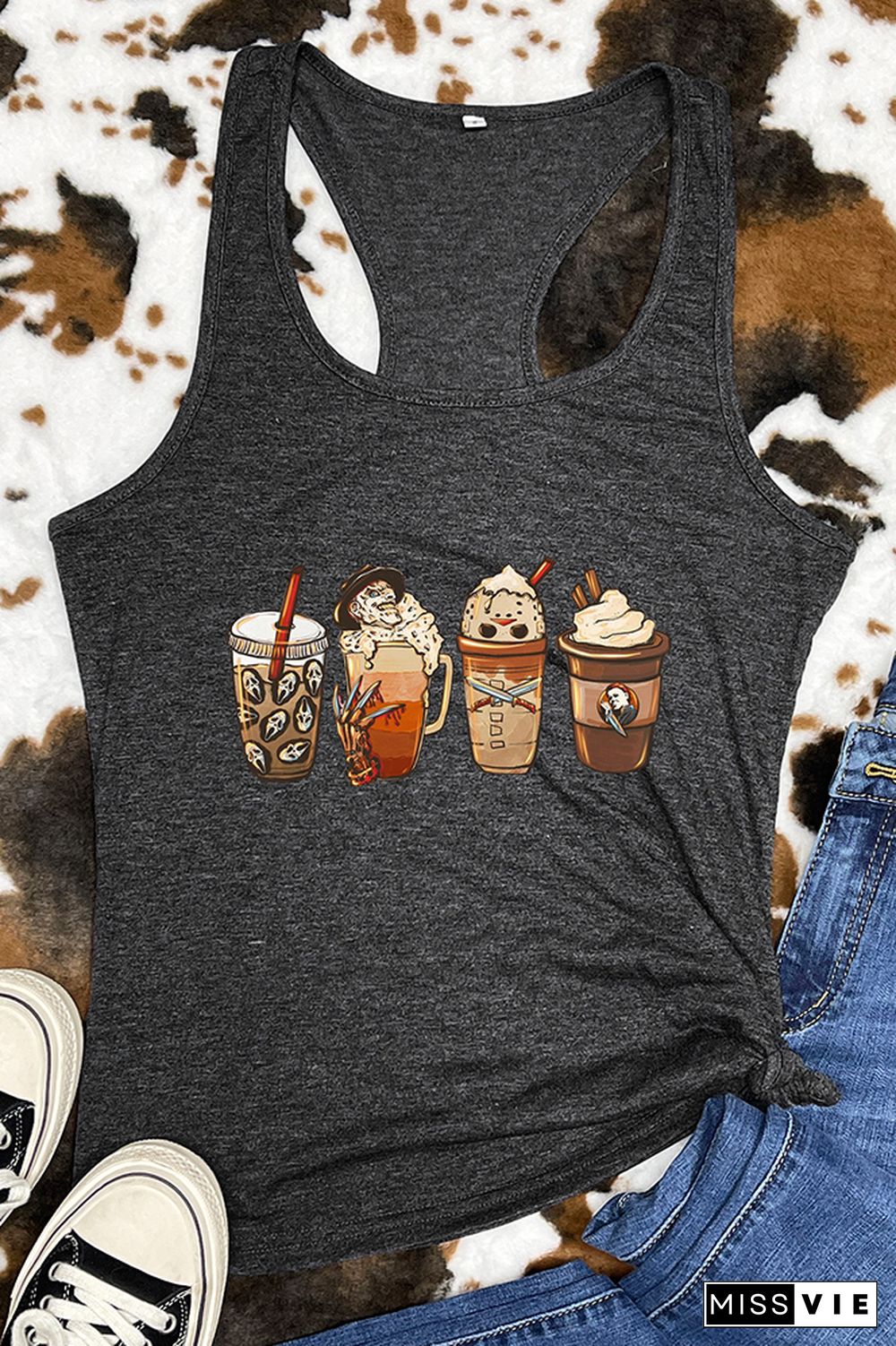 Halloween Coffee Sleeveless Tank Top Wholesale