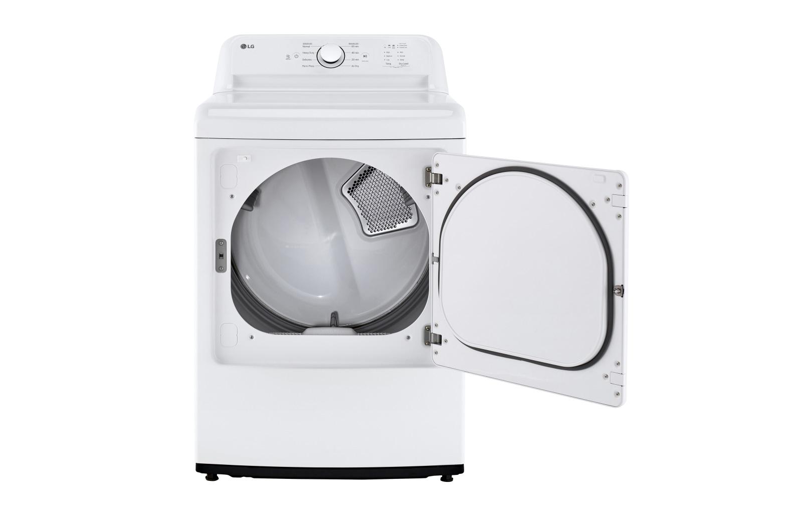 Lg DLE6100W 7.3 Cu. Ft. Ultra Large Capacity Rear Control Electric Energy Star Dryer With Sensor Dry