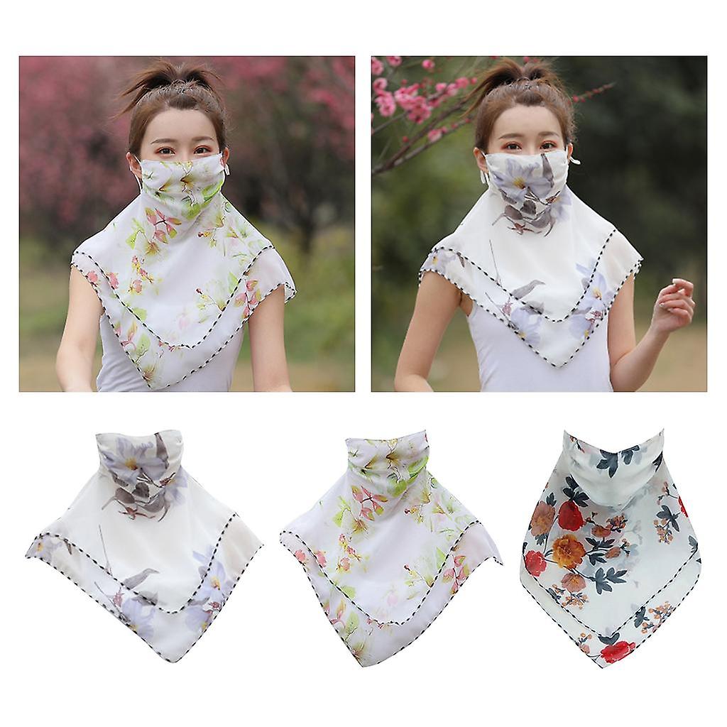 3 Pcs Womens Face Mask Scarf Shields Sun Protective Scarf Neck Masks Shade