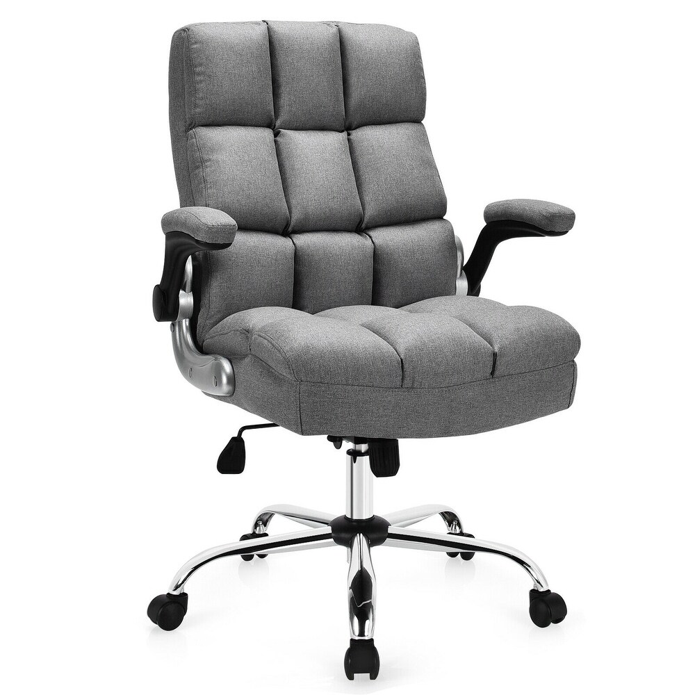 Adjustable Swivel Office Chair with High Back and Flip up Arm for Home and Office   30\