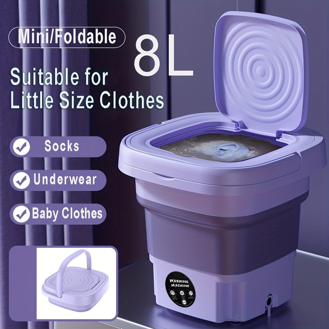 Mini Washing Machine, Automatic Portable Washer Machine For Underwear Baby Clothes, Handheld Easy Storage