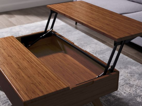 Rhody Lift Top Table  Amber   Midcentury   Coffee Tables   by HedgeApple  Houzz