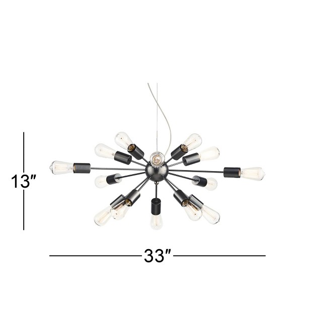 Wide Modern Sputnik 12 light Led Fixture For Dining Room House Kitchen Island Entryway