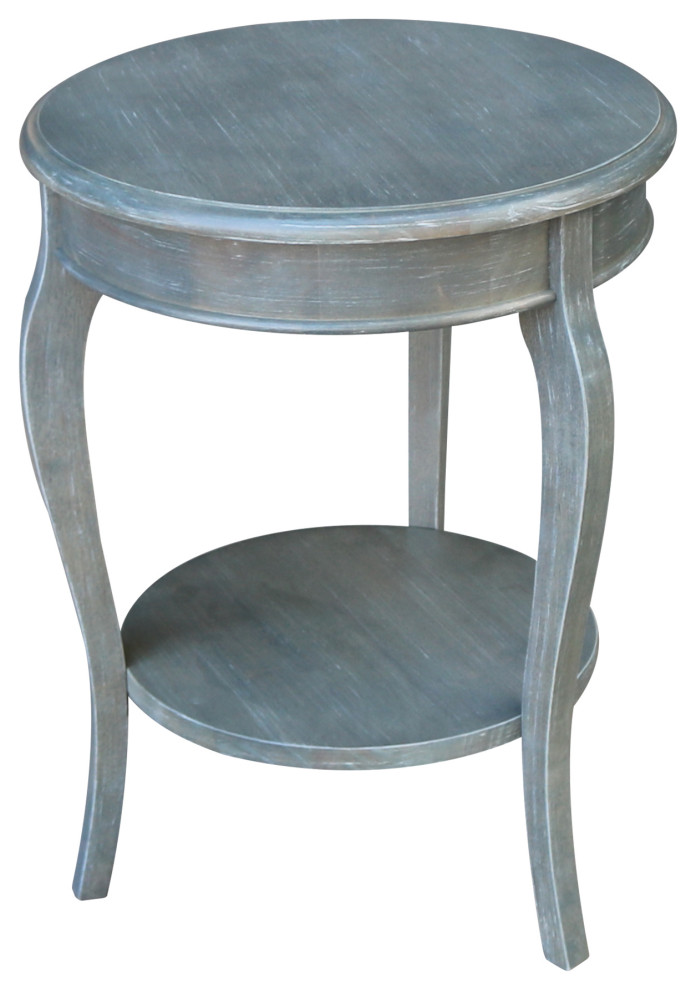 Cambria Round End Table   Farmhouse   Side Tables And End Tables   by International Concepts  Houzz