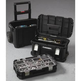 Husky 22 in. Connect Rolling System Plastic Tool Box 230381