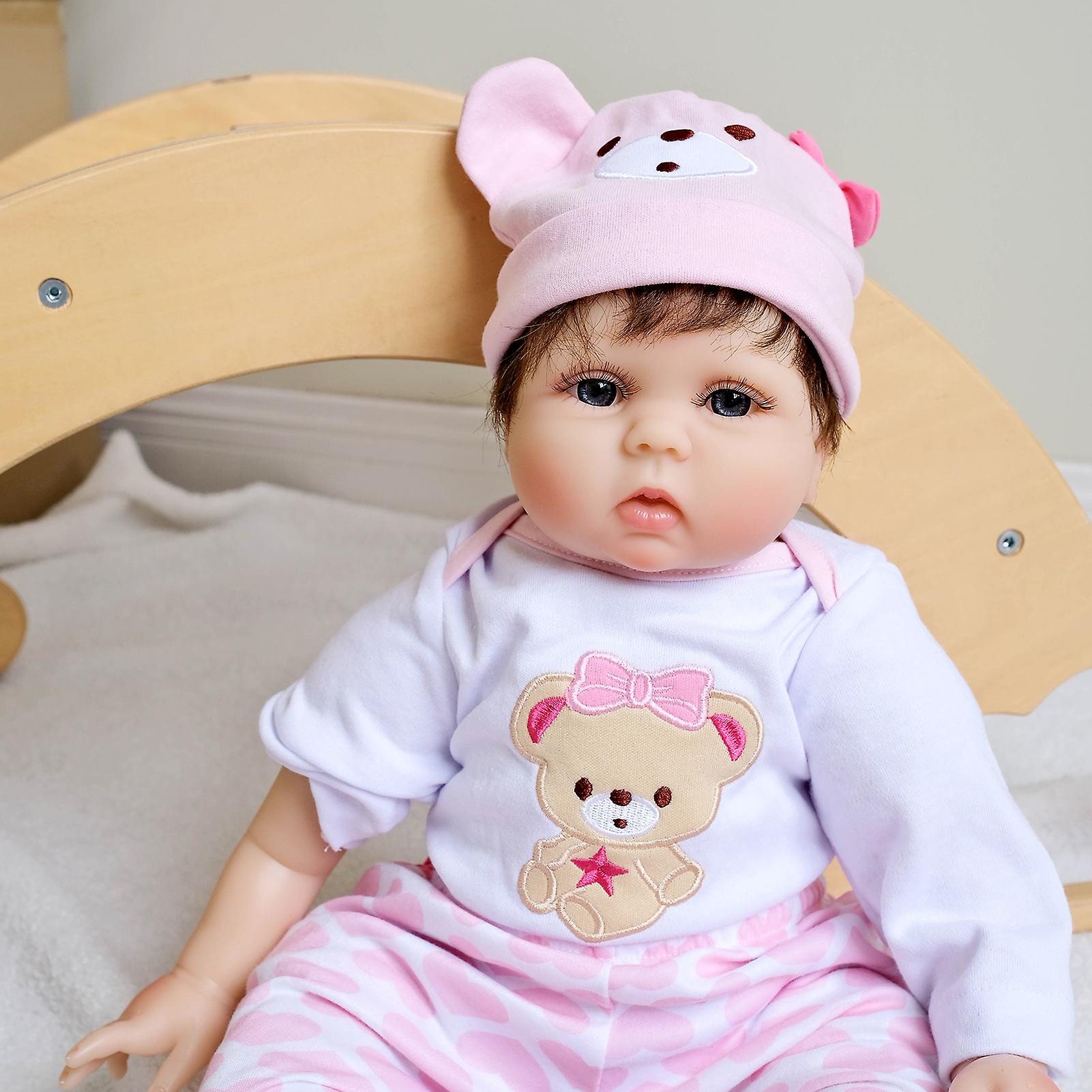 Reborn Baby Dolls 16 Inch，quality Realistic Handmade Babies Dolls Girls Soft Vinyl Silicone Lifelike Kids Gifts/toys No.201099