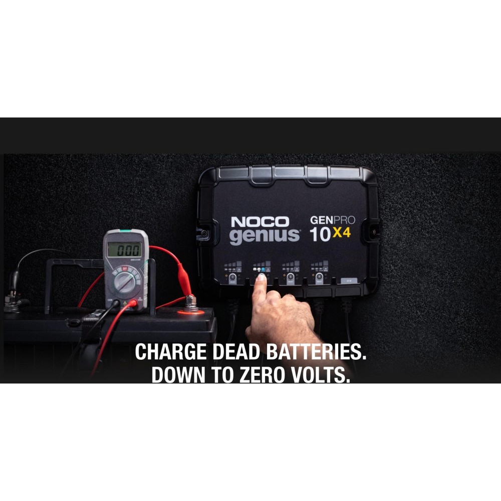 Noco 12V Battery Charger 40A Fully Automatic 4 Bank On Board ;