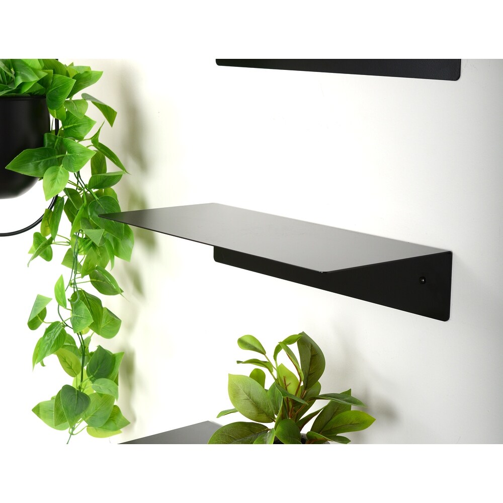 Steel Wall Shelf 2 Piece Set