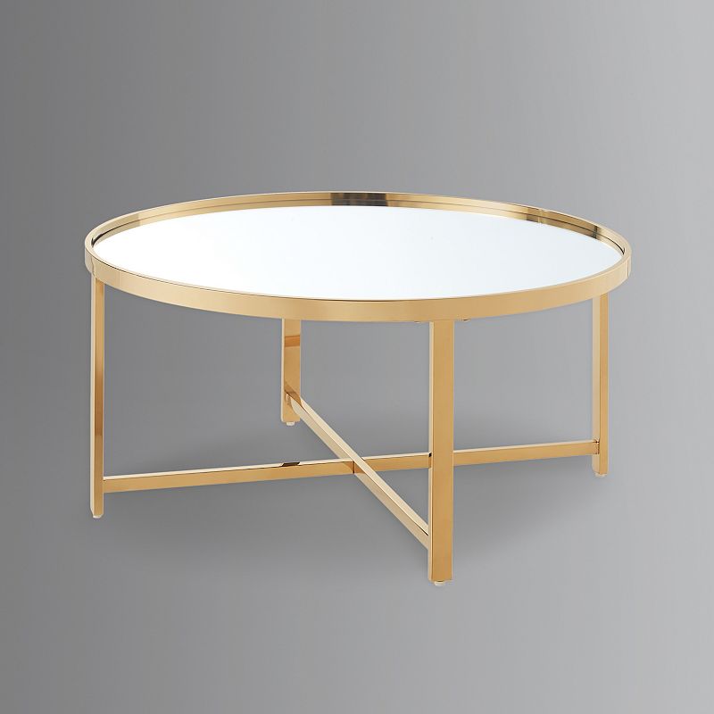 Rozlynn Coffee Table Mirrored Top