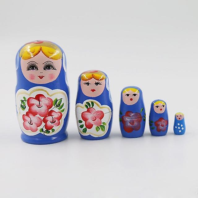 26 Styles 5/10pcs/set cute wood russian nesting babushka matryoshka doll hand paint toys craft toys home decoration kids gifts