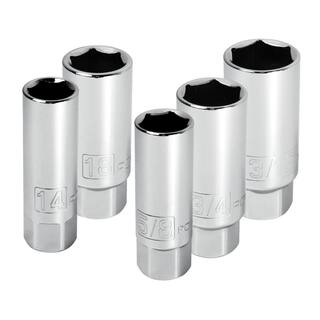 Powerbuilt 38 in. Driver Spark Plug Socket Set (5-Piece) 640855