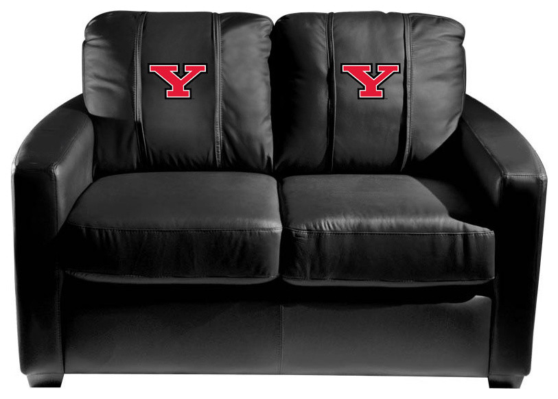 Youngstown State Penguins Secondary Stationary Loveseat Commercial Grade Fabric   Contemporary   Loveseats   by DreamSeats LLC  Houzz