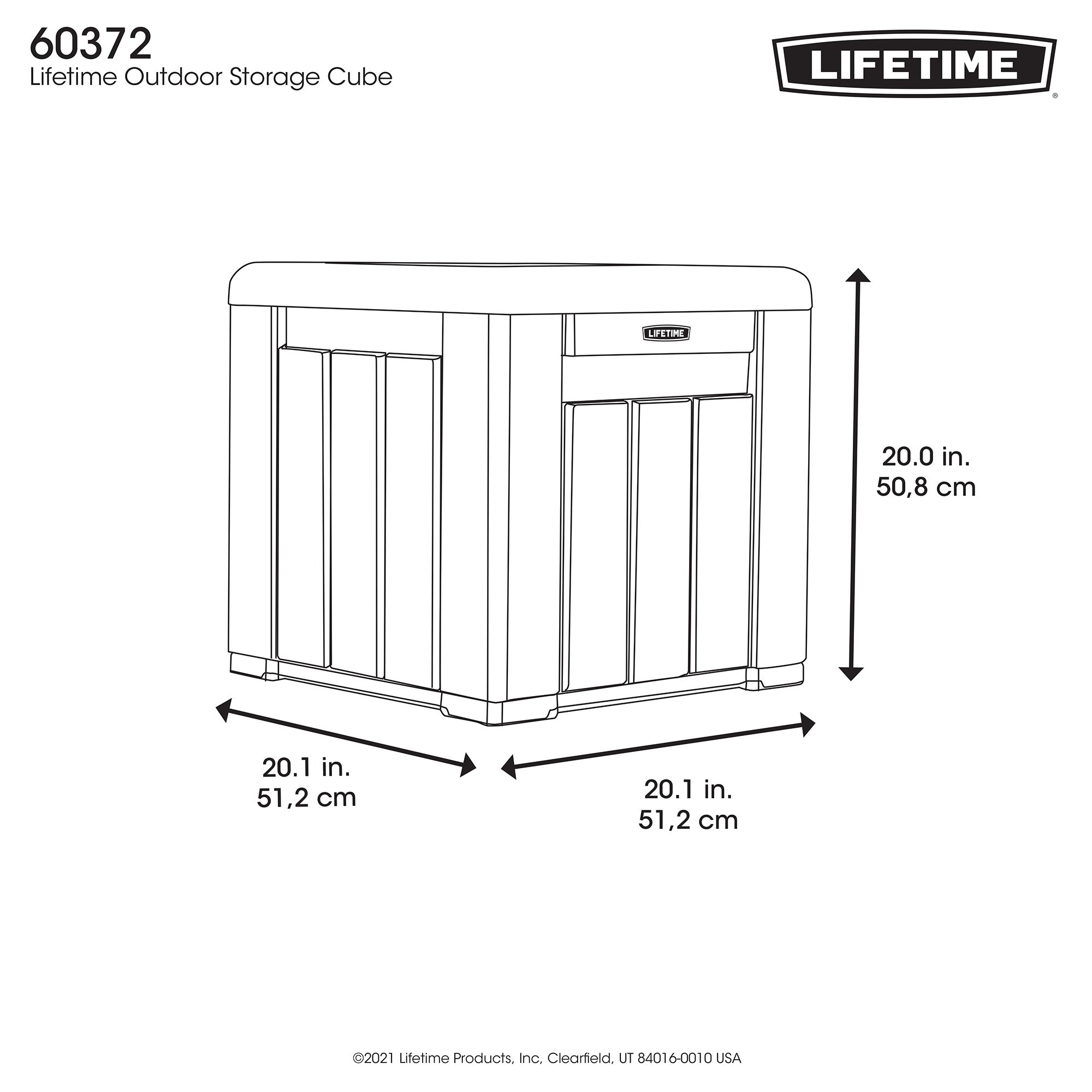 Lifetime Outdoor Storage Cube