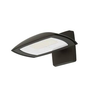 Commercial Electric 175W Equivalent Integrated LED Bronze Outdoor Residential WallFlood Light 5000 Lumens FSNX50-PC-4K-BZ