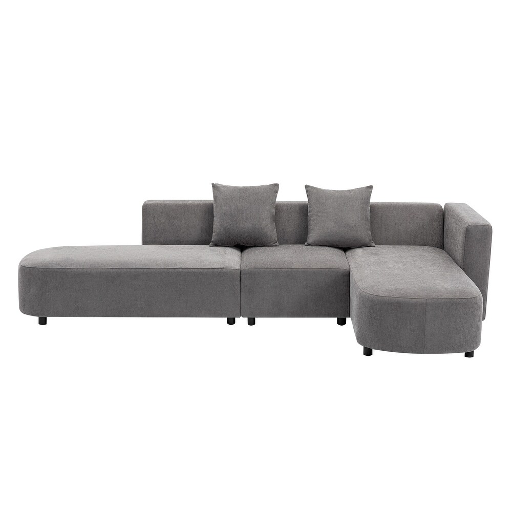 Luxury L Shaped Sectional Sofa with Chaise for Living Room or Apartment