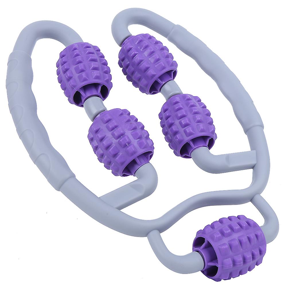 Leg Massager Ring Fitness Roller Massage Equipment Yoga Foam Roller Shaft Dark Purple