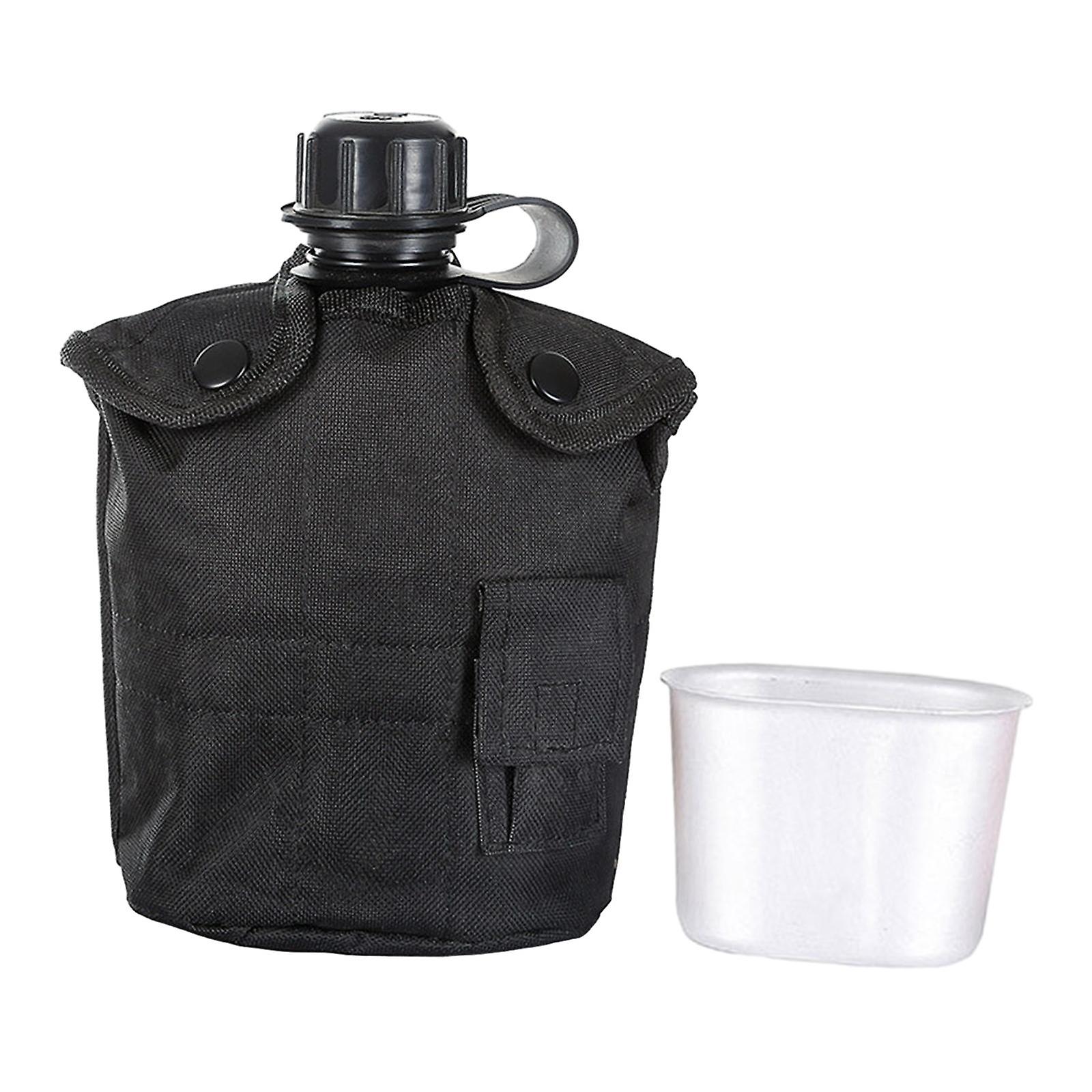 Water Bottle Kettle Bag Outdoor Bottle For Outdoor Activities Hunting Hiking Black