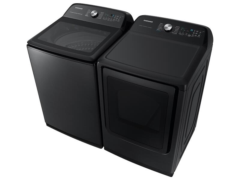 Samsung DVE52A5500V 7.4 Cu. Ft. Smart Electric Dryer With Steam Sanitize+ In Brushed Black