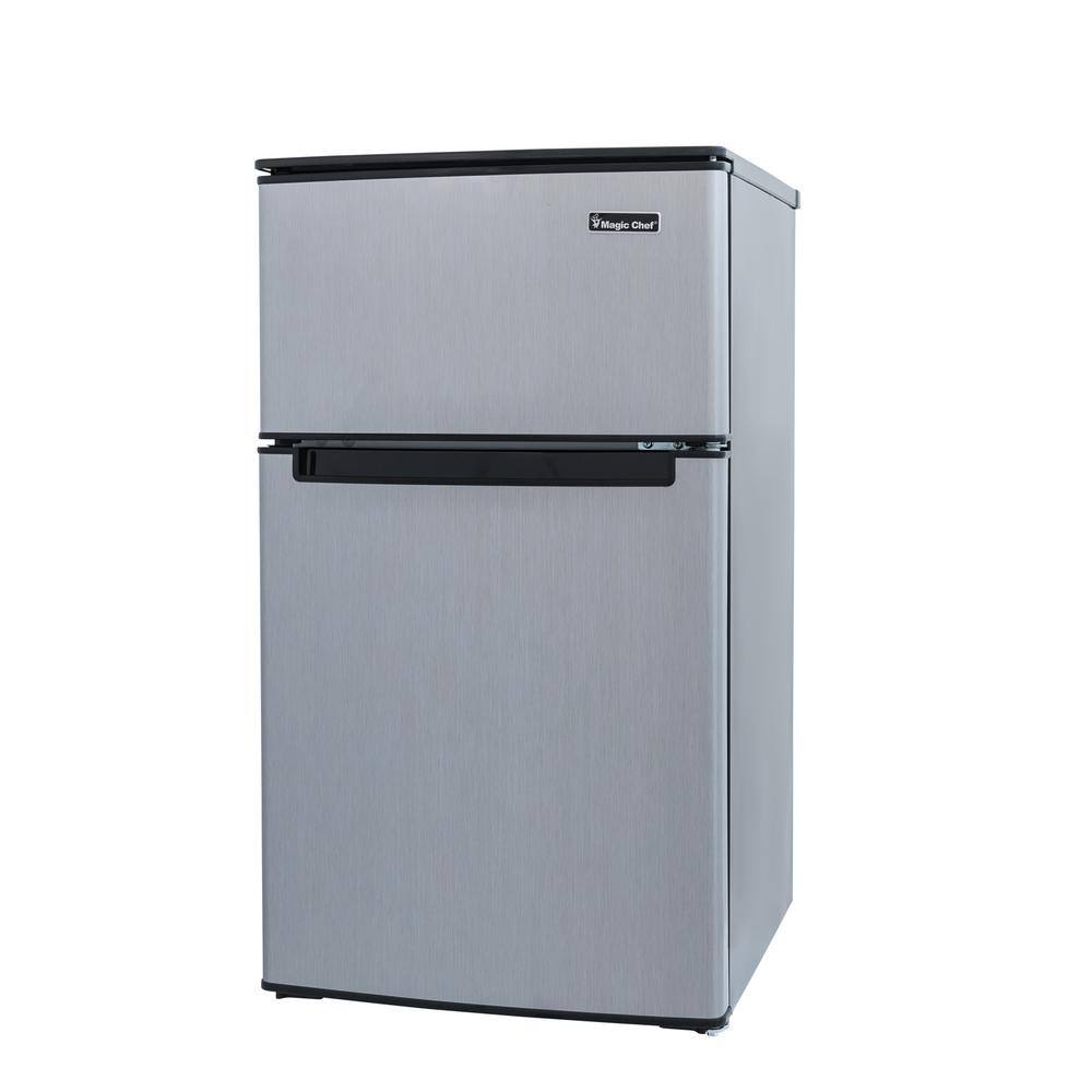 Magic Chef 3.1 cu. ft. Mini Fridge in Stainless Look HMDR310SE