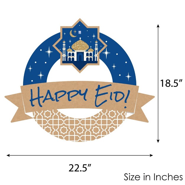 Big Dot Of Happiness Eid Mubarak Outdoor Ramadan Party Decor Happy Eid Front Door Wreath