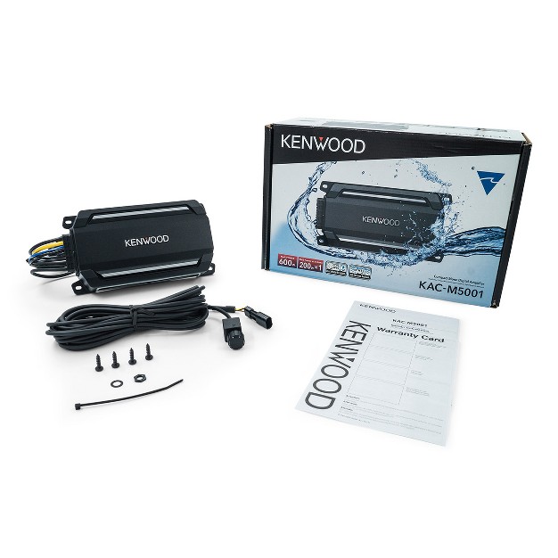 Kenwood Kac m5001 Compact Mono Digital Marine amp Motorsports Subwoofer Amplifier