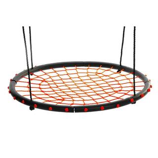 Giant 40 in. Orange Spider Web Outdoor Tree Saucer Swing (2-Pack) 2 x SWG-ORG-100