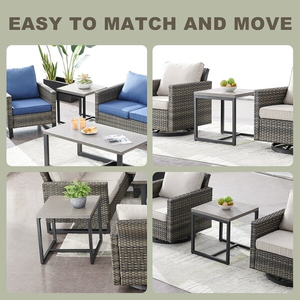 Outdoor Patio Coffee Tables for Swivel Chair