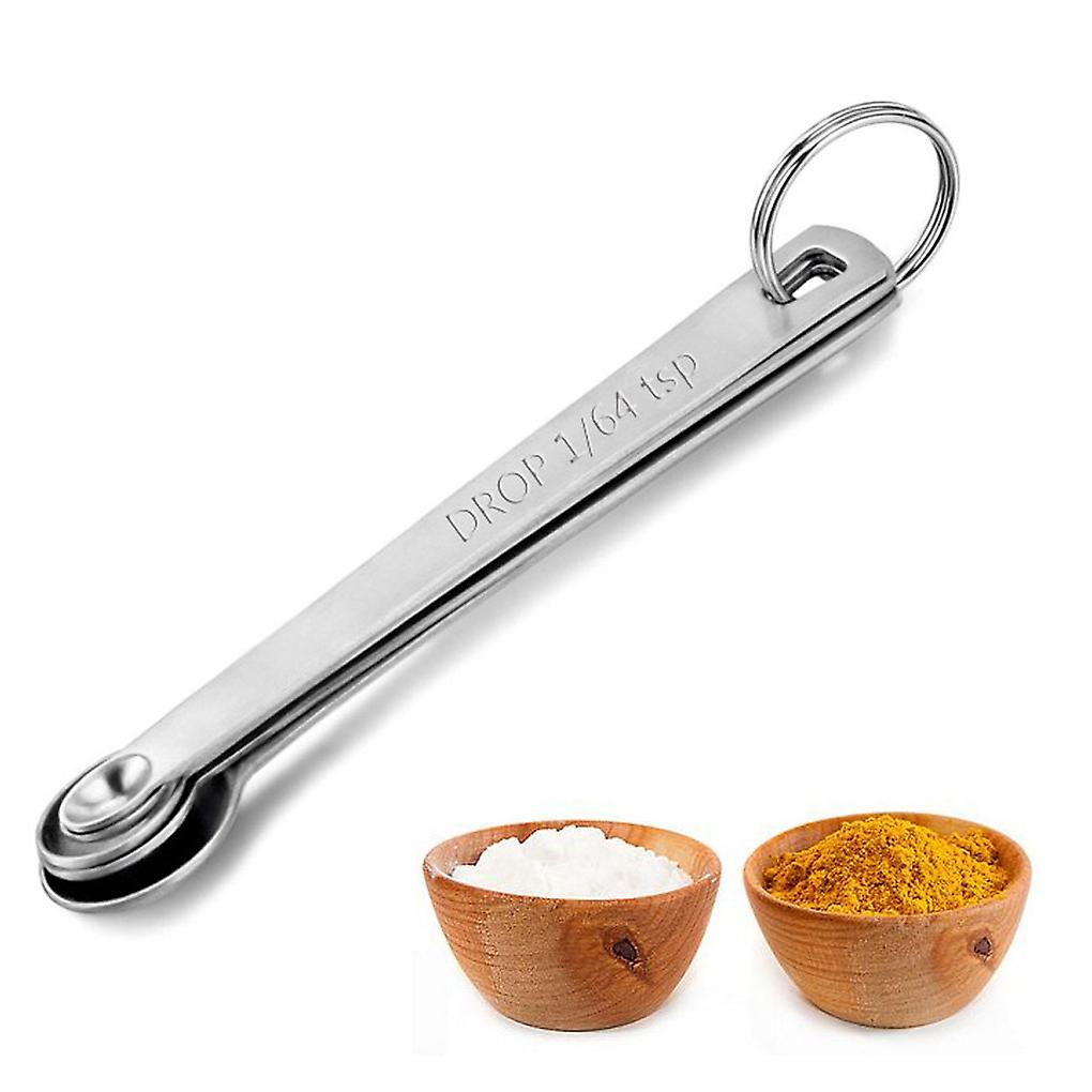 5pcs/set Small Measuring Spoon Stainless Steel Coffee Measuring Spoons Tea Seasoning Multiple Size Measuring Spoon Kitchen Tools