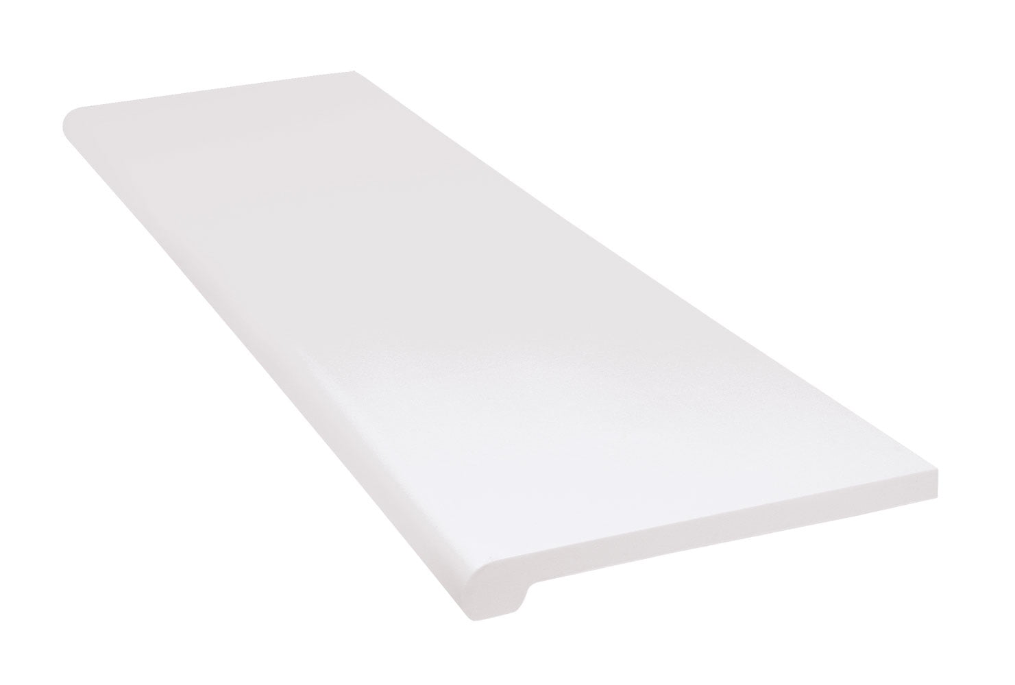 Bullnose White Injection Molded Shelf - 13