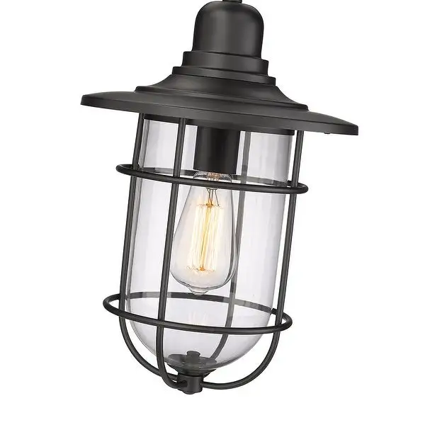 Millennium Lighting Bolling 1 Light Outdoor Pendant Fixture with Clear Glass Shades