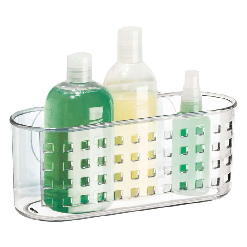 iDesign Clear Plastic Shower Basket