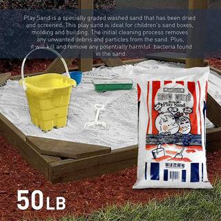 US SILICA Snow White Comfortable Play Sand for Sand Tables White 50 lbs. Bag 15219P14160