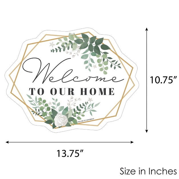 Big Dot Of Happiness Boho Botanical Hanging Porch Greenery Party Outdoor Decorations Front Door Decor 1 Piece Sign