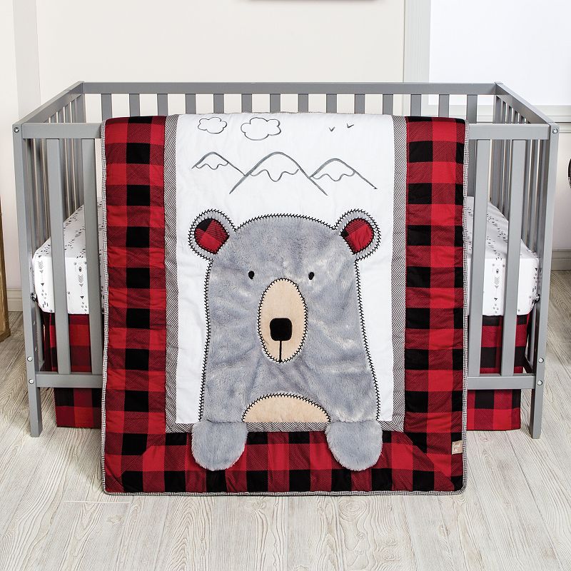 Trend Lab Peak-a-Bear 3 Piece Crib Bedding Set