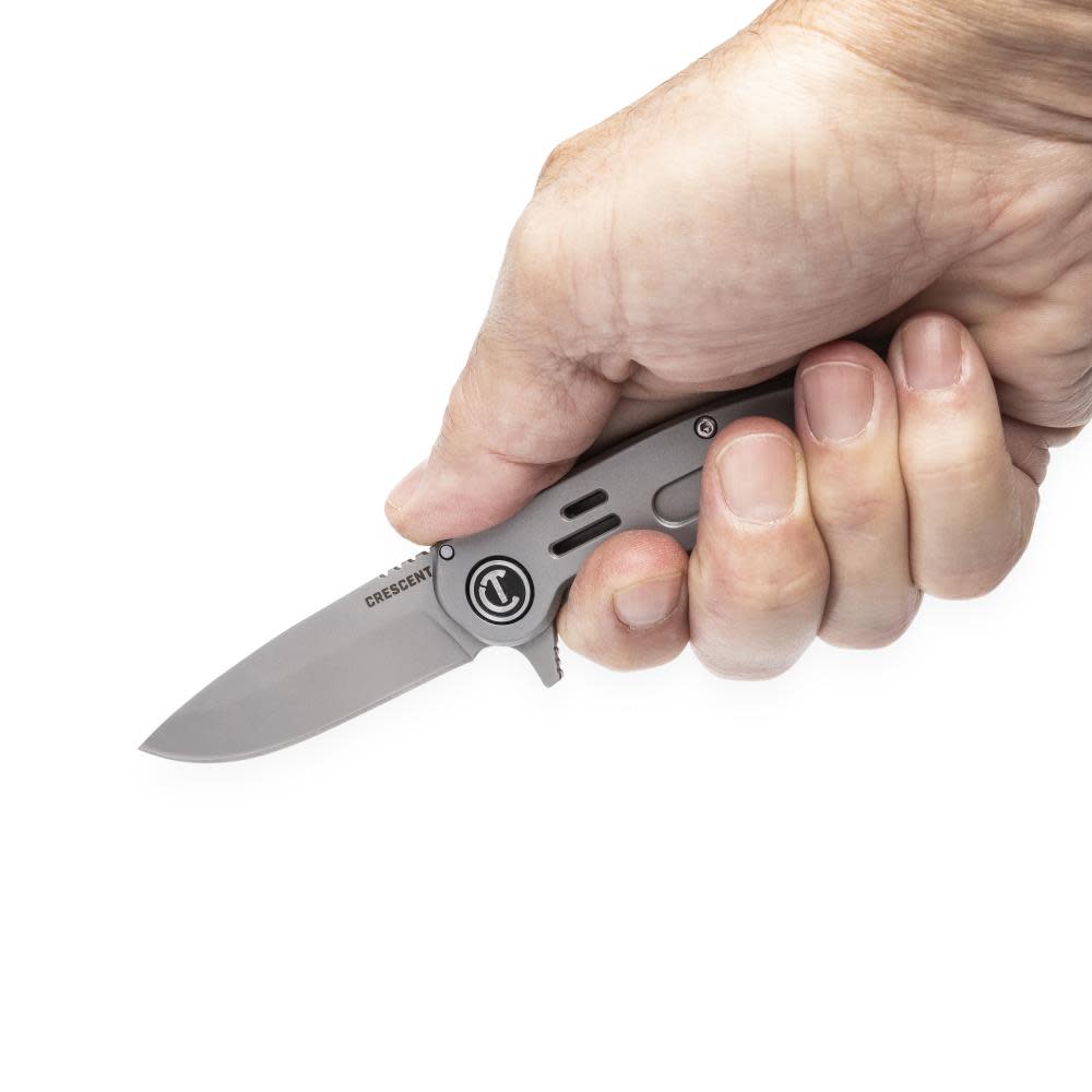 CRESCENT Low Profile Pocket Knife 3.25 Frame Lock