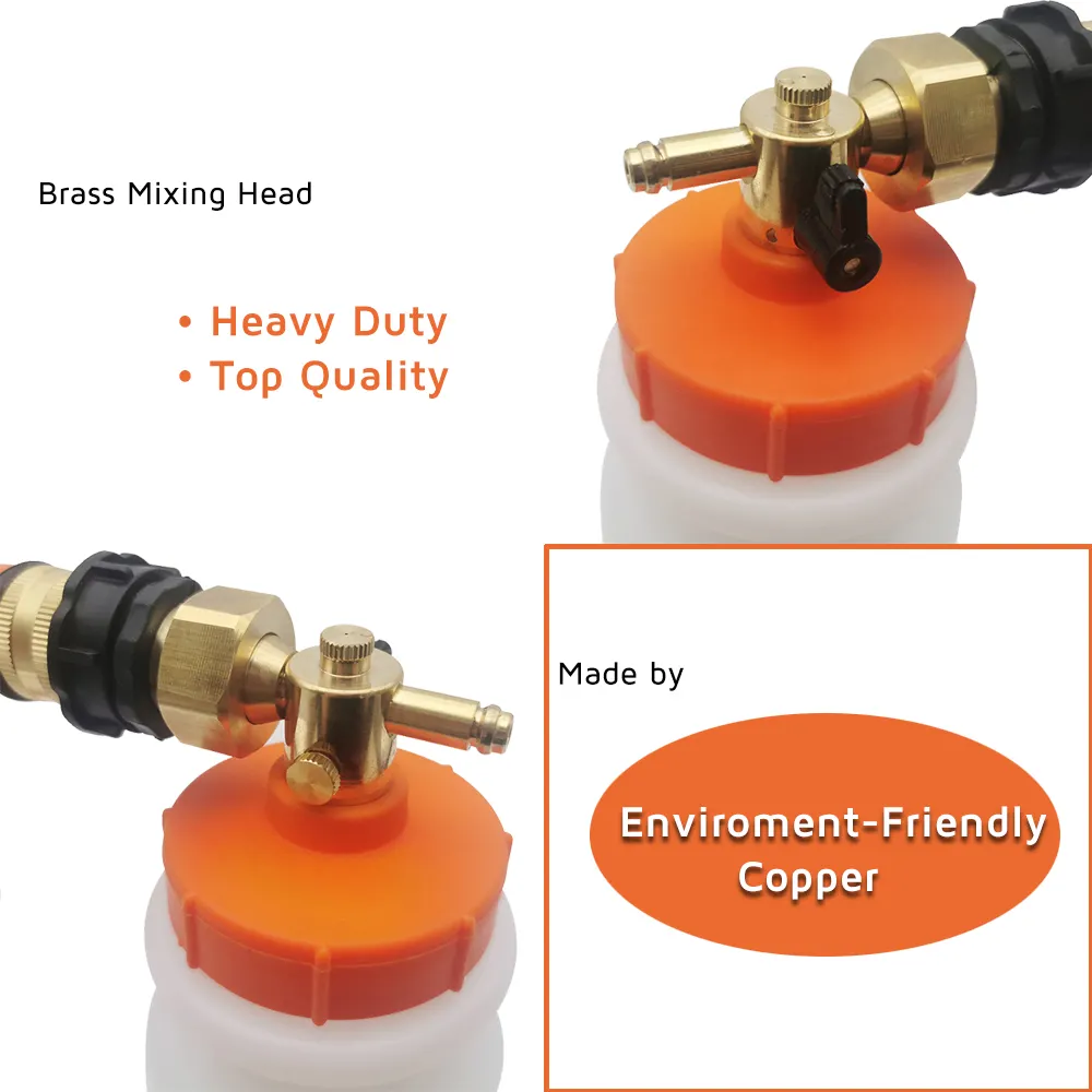 Heavy Duty Brass Mixing Head Sprayer Garden Pesticide Lawn Nutrient Cleaners Liquid Dilution Gilmour Water Hose Sprayer