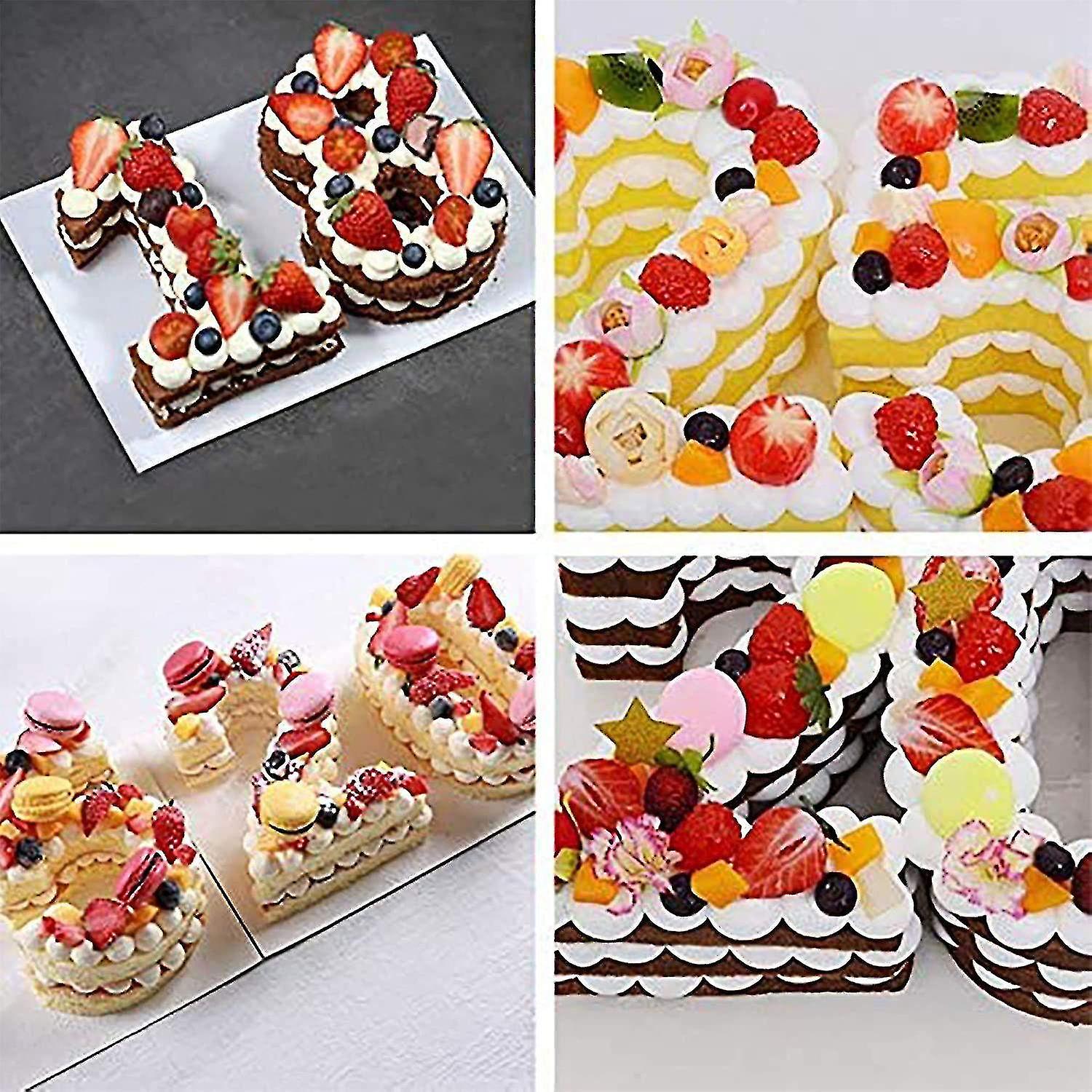 10 Inch Large Silicone Number Molds 0-9 Arabic Number Cake Mold Baking Mold For Birthday Cake