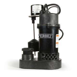 Everbilt 14 HP Aluminum Sump Pump Vertical Switch HDSP25V