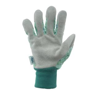 Digz Leather Palm with Knit Wrist Women's Medium Green Glove 79866-012