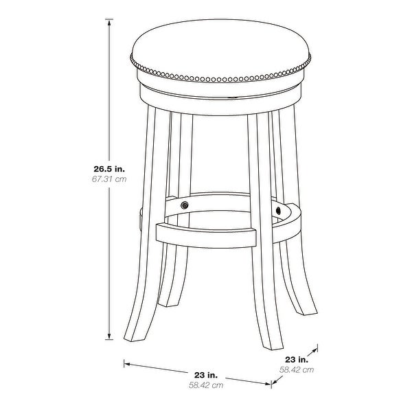 Metro 26 Inch Swivel Stool (Set of 2)