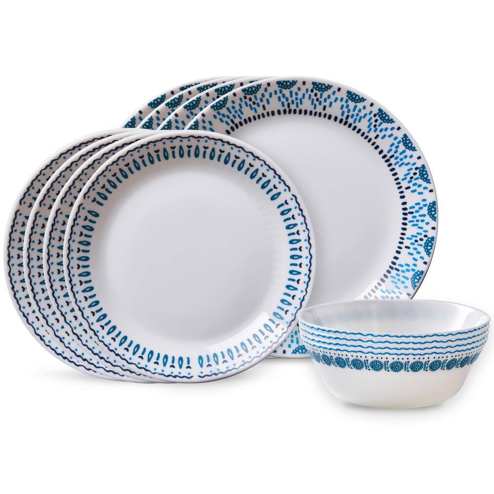 Corelle Everyday Opal 12-Piece Set Azure 1143168