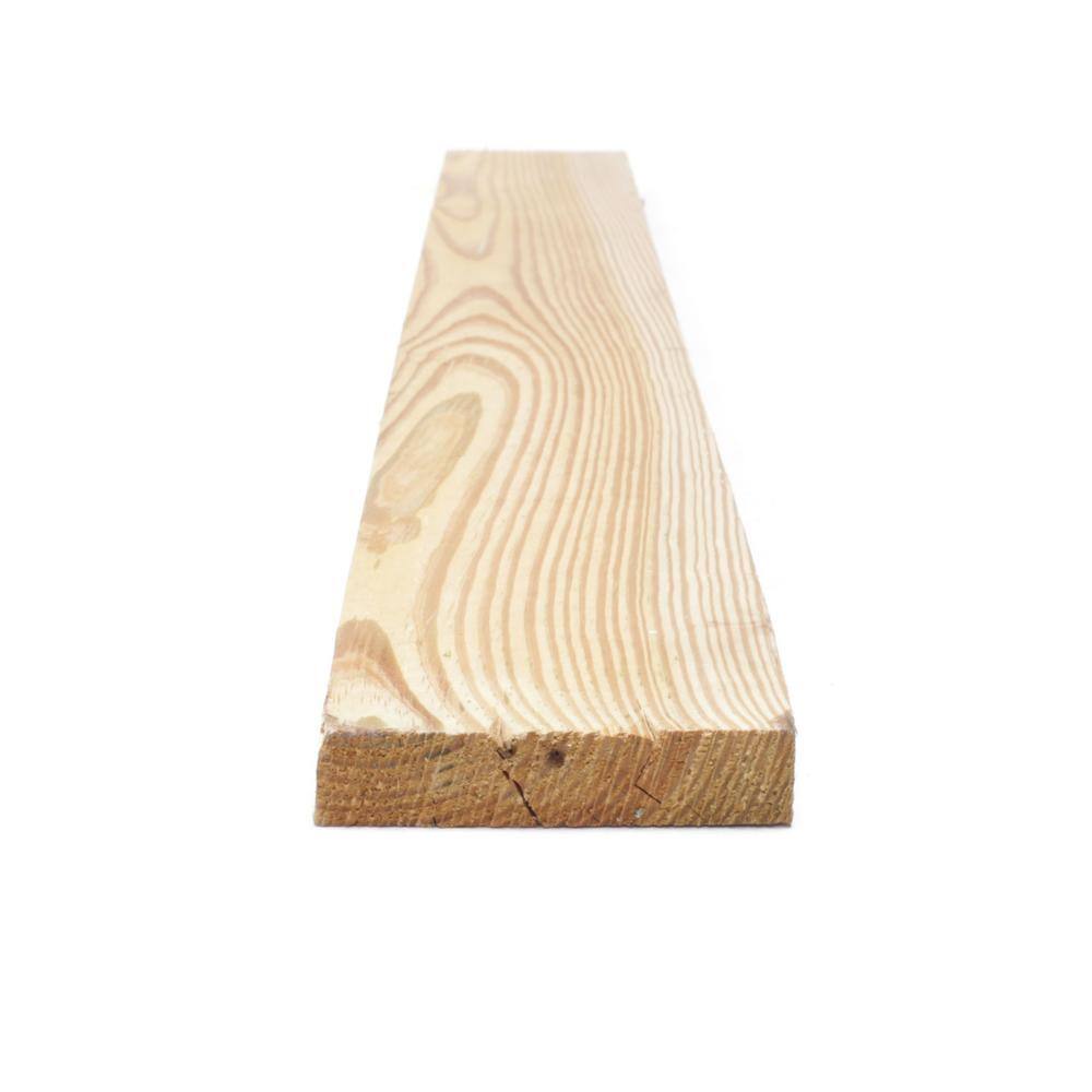 WeatherShield 1 in. x 4 in. x 8 ft. Ground Contact Pressure-Treated Board Southern Yellow Pine Lumber 253915