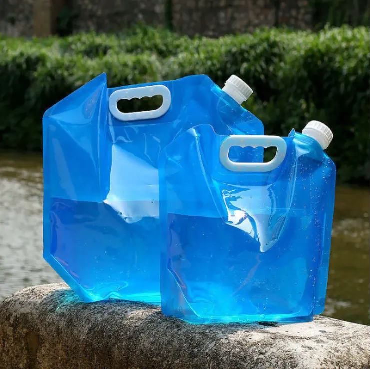 5L 10L Free Folding Drinking Water Container Collapsible Water Carrier Tank Water Bag Camping Hiking Travel Sport and Picnic