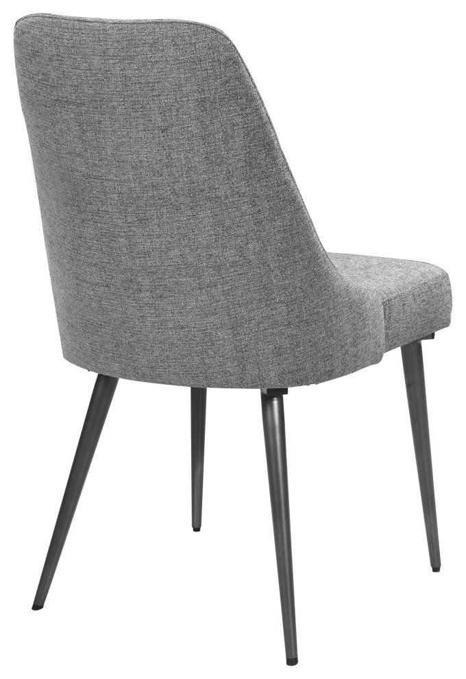 Alan Upholstered Dining Chairs Grey  Set of 2   Modern   Dining Chairs   by Modon  Houzz