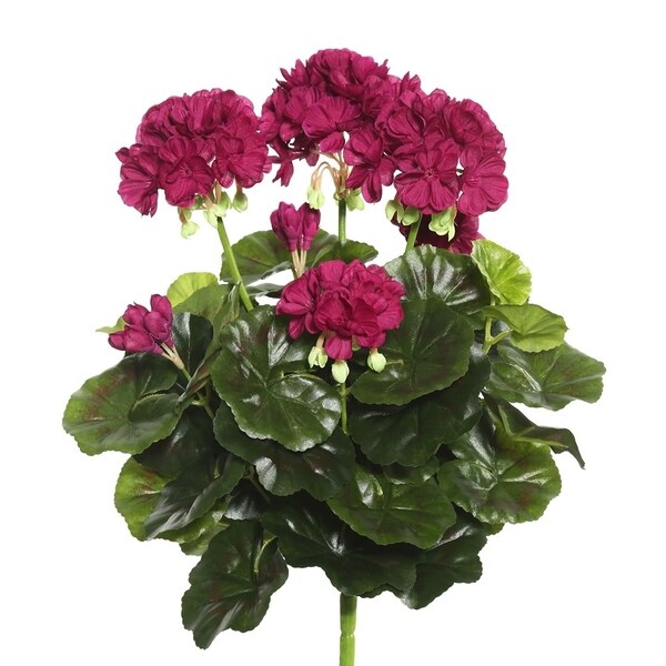 Vickerman 15.25 Pink Geranium Floral Bush