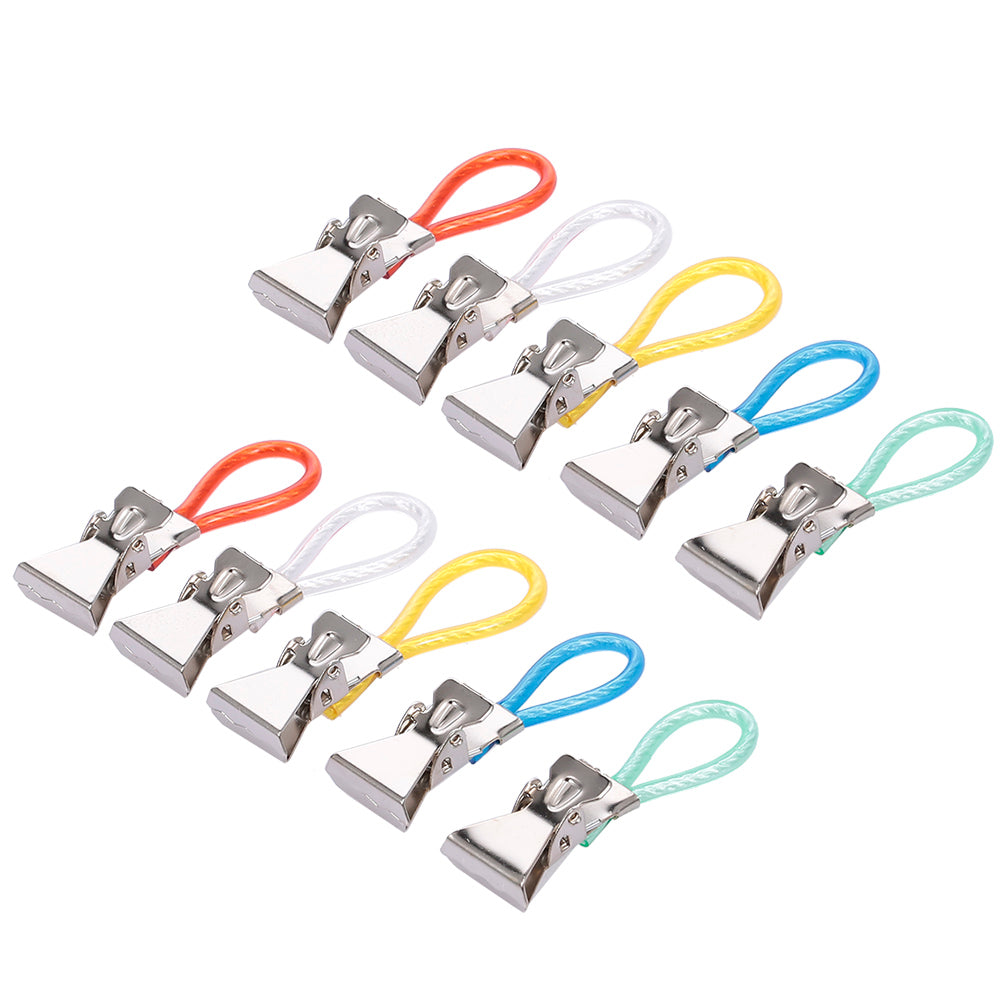 10PCS Tea Towel Clips Cloth Hanging Metal Clips Hand Towel for Kitchen Bathroom Afternoon Tea Oven Mitt Kids Pet