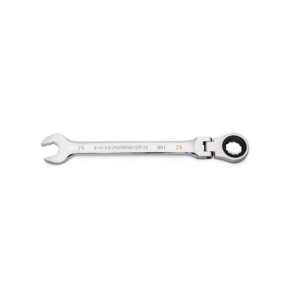 GEARWRENCH 24mm 90T 12 Point Flex Head Ratcheting Combination Wrench 86724 from GEARWRENCH