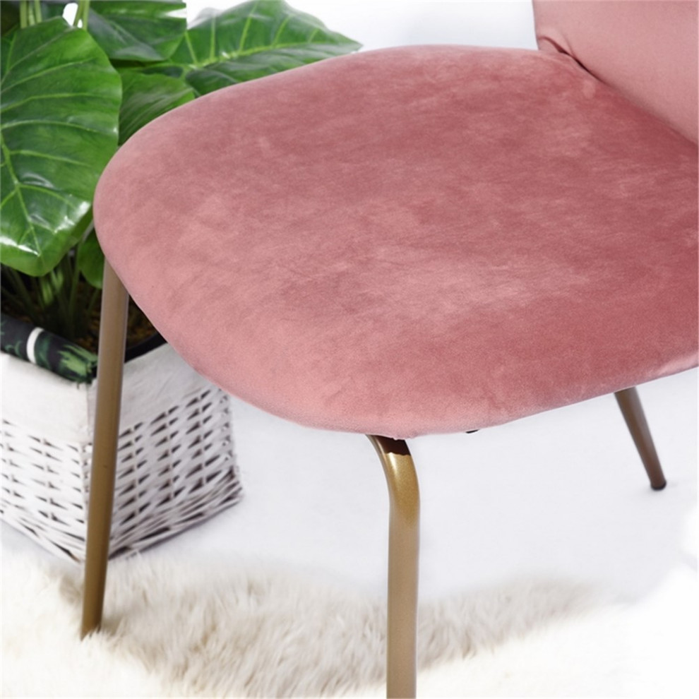 Homycasa Upholstered Velvet Parsons Chair (Set of 2)   Midcentury   Dining Chairs   by Homesquare  Houzz