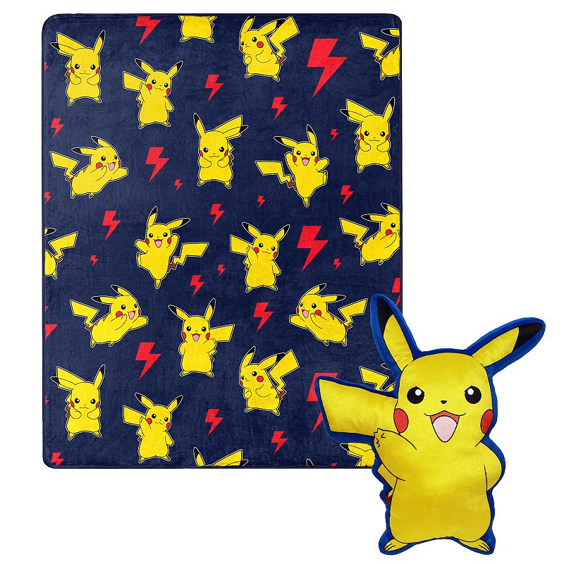 PokĲmon Hugger Pillow and Silk Touch Throw Set